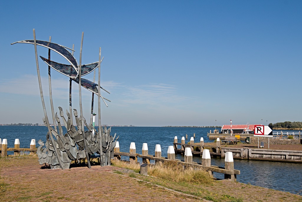 marken markermeer hdr houten huizen waterland vissersdorp paard van